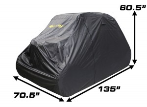 Photo of cover on 2-seat UTV